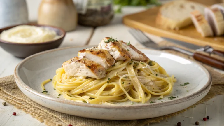 Linguine au Poulet et Beurre Cowboy - recette française
