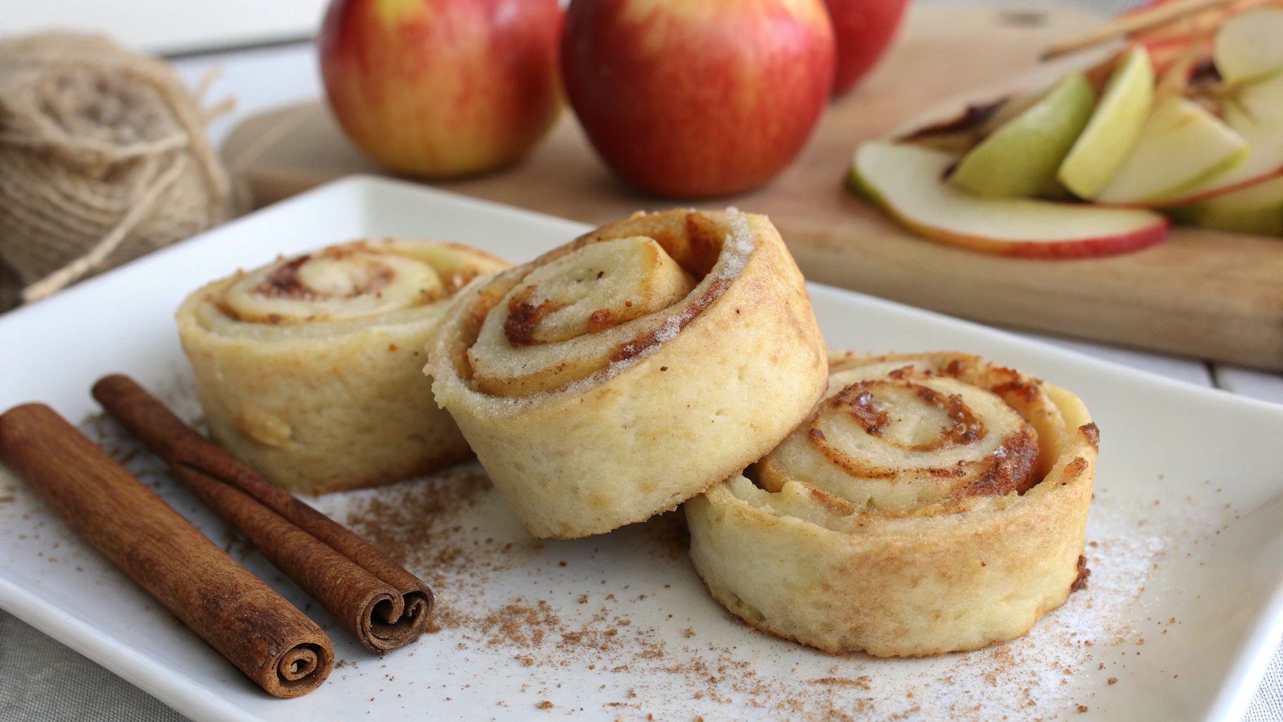 Mini Roulés aux Pommes & Cannelle - instructions de préparation
