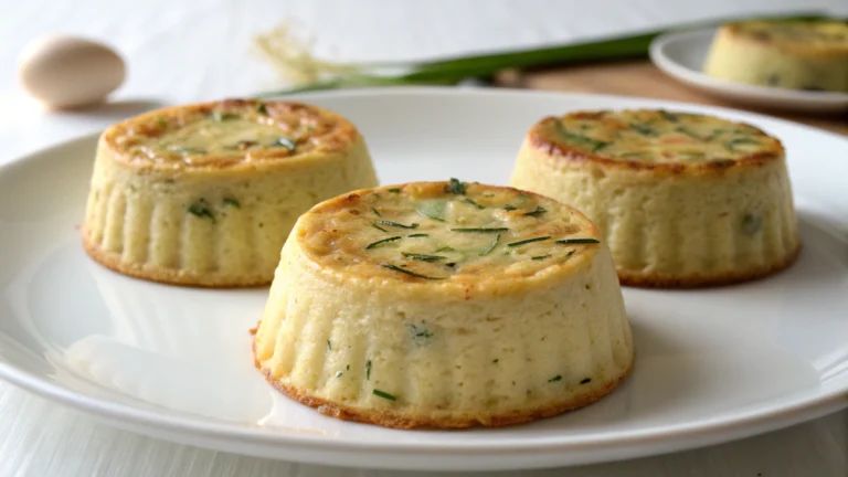 Minis flans de courgette et oignon - recette française