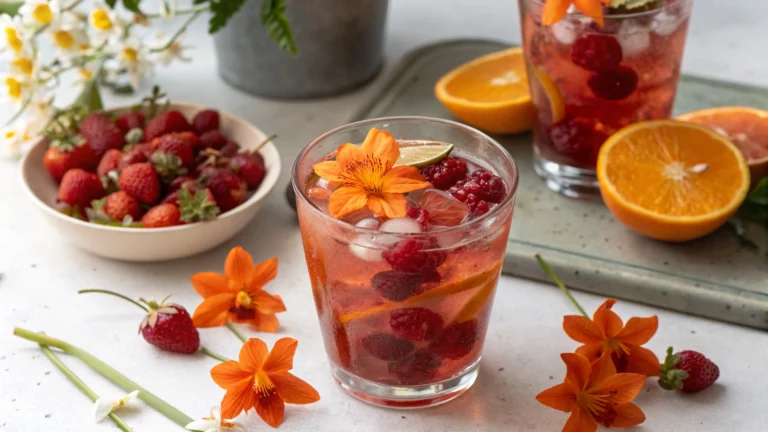 Mocktail Fruits Rouges et Fleurs d’Oranger - recette française