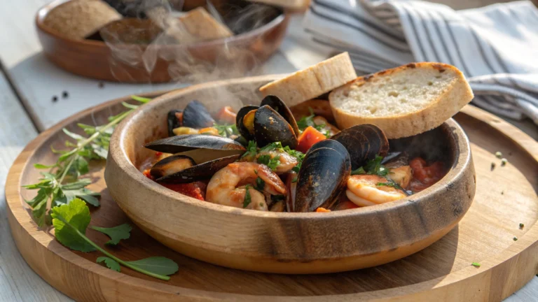 Mouclade de lotte et de moules - recette française