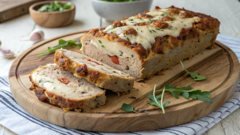 Pain de viande au poulet et mozzarella - recette française