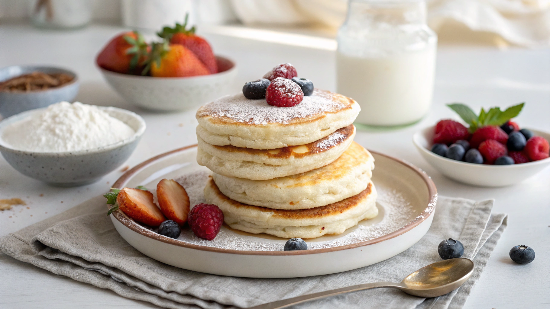 Pancakes au Yaourt Moelleux et Aériens - recette française