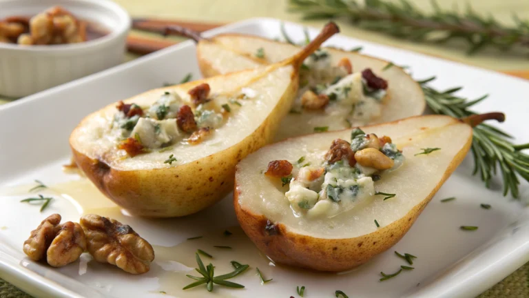 Poires Farcies au Roquefort - recette française
