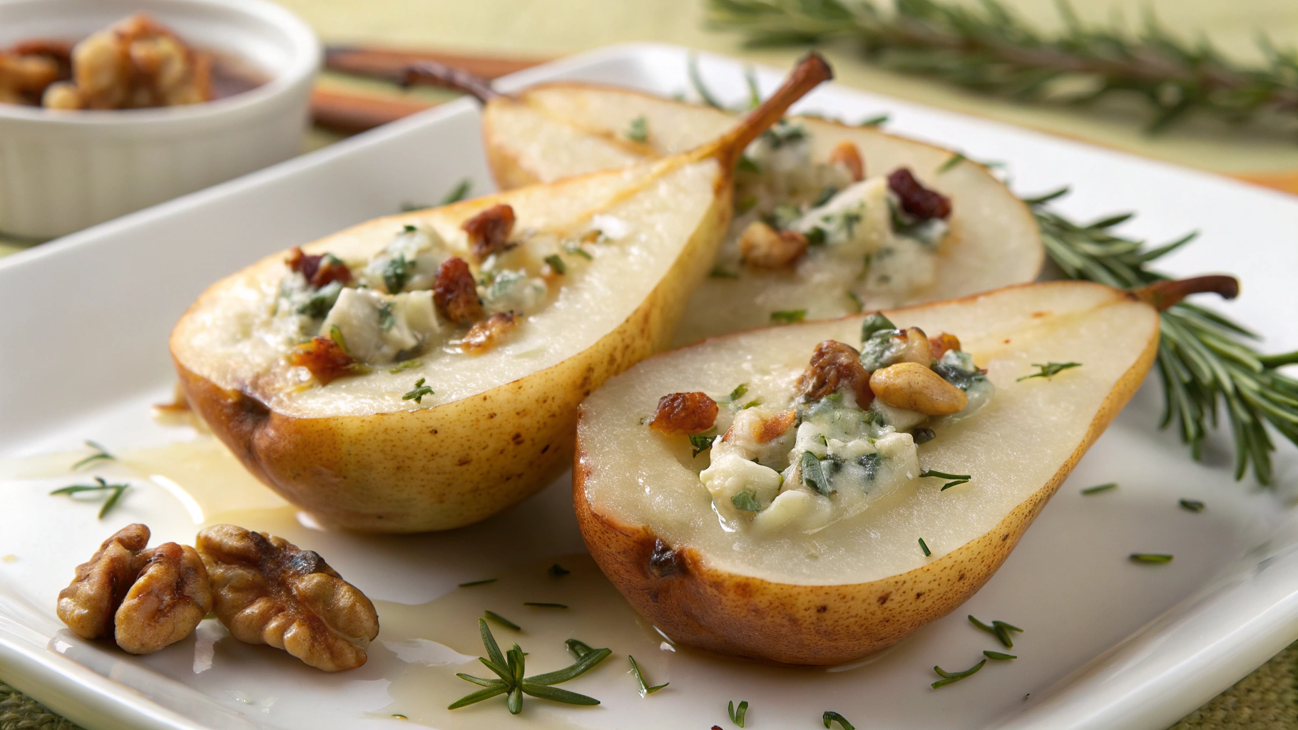 Poires Farcies au Roquefort - recette française