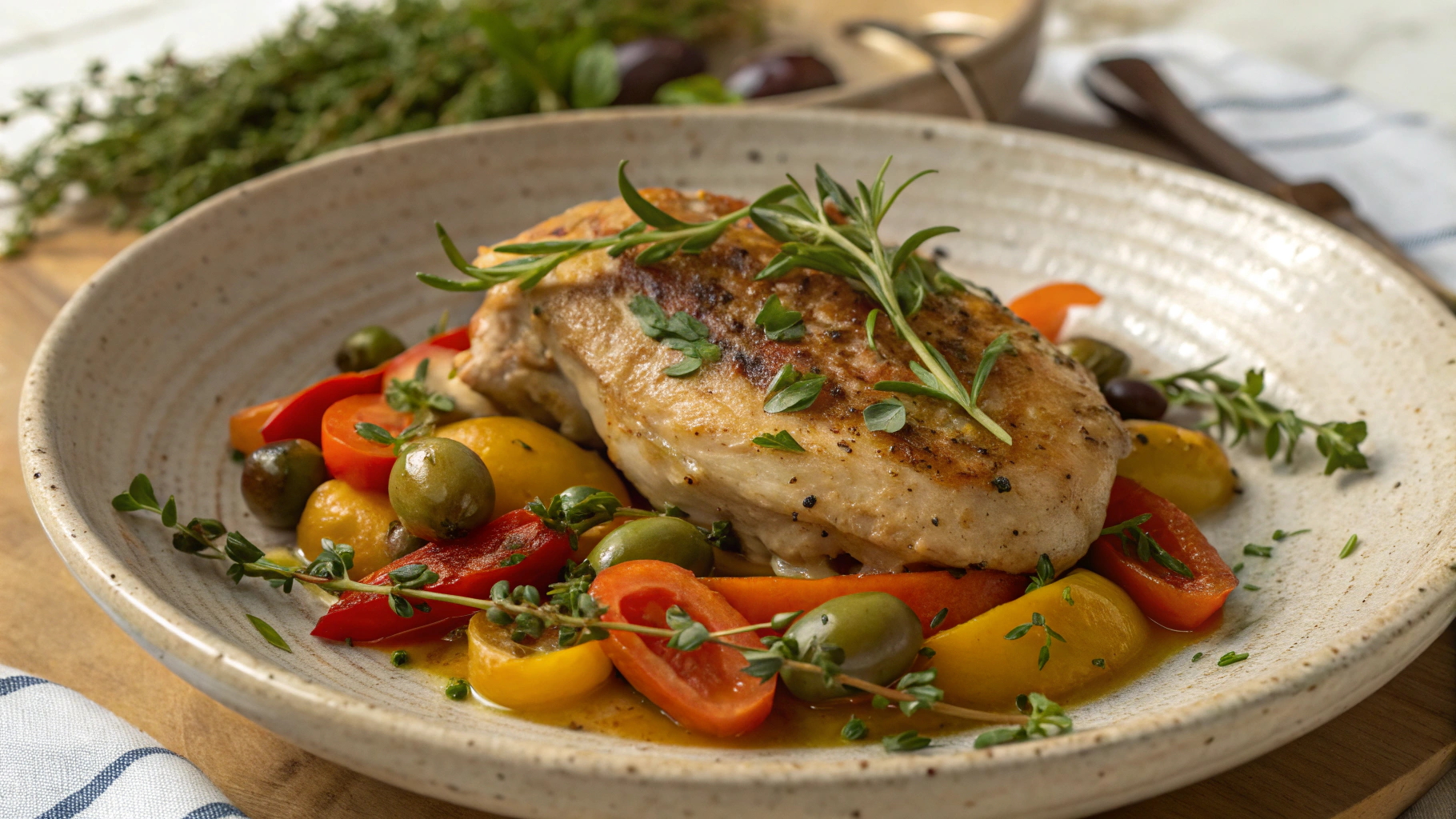 Poulet Coco Façon Provençale aux Herbes - instructions de préparation