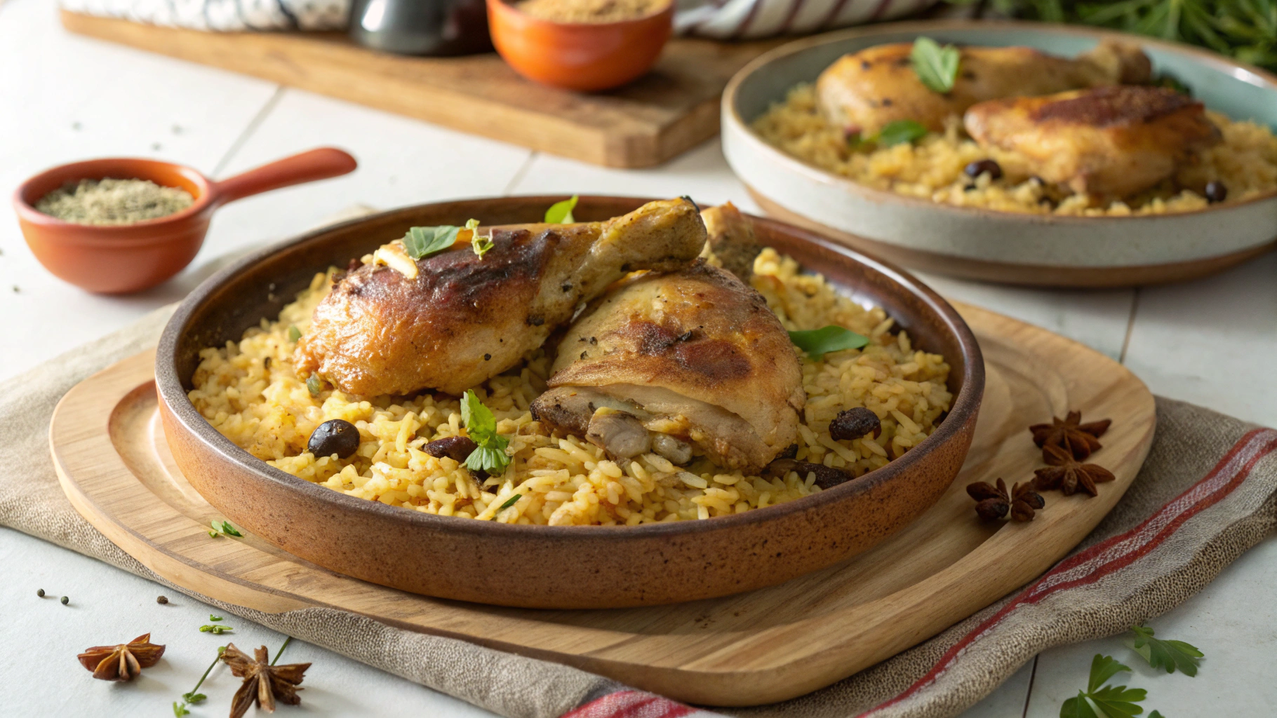 Poulet et Riz au Four - instructions de préparation