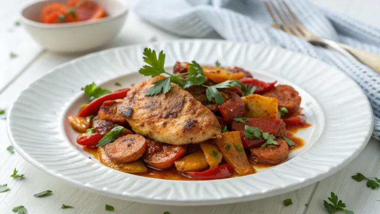 Poulet Sauté au Chorizo & Paprika - recette française
