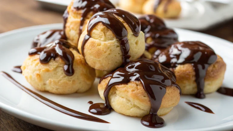 Profiteroles Sauce Chocolat Chaude - recette française