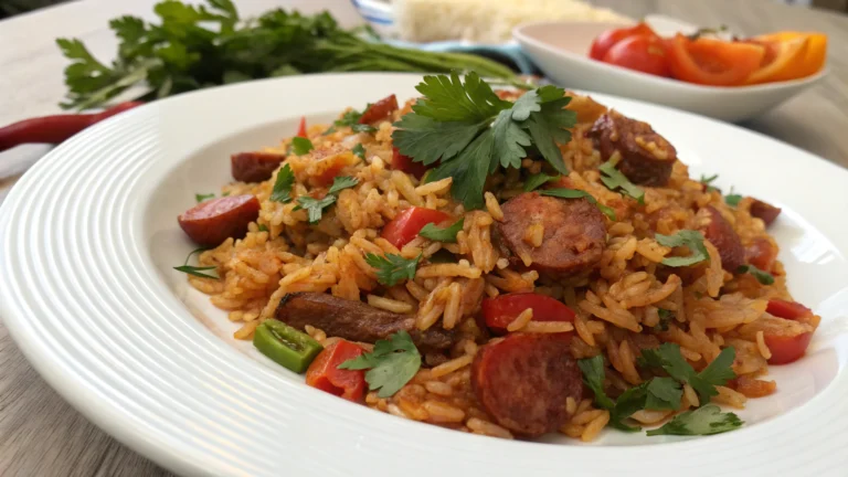 Riz Mexicain au Chorizo et Lardons - recette française