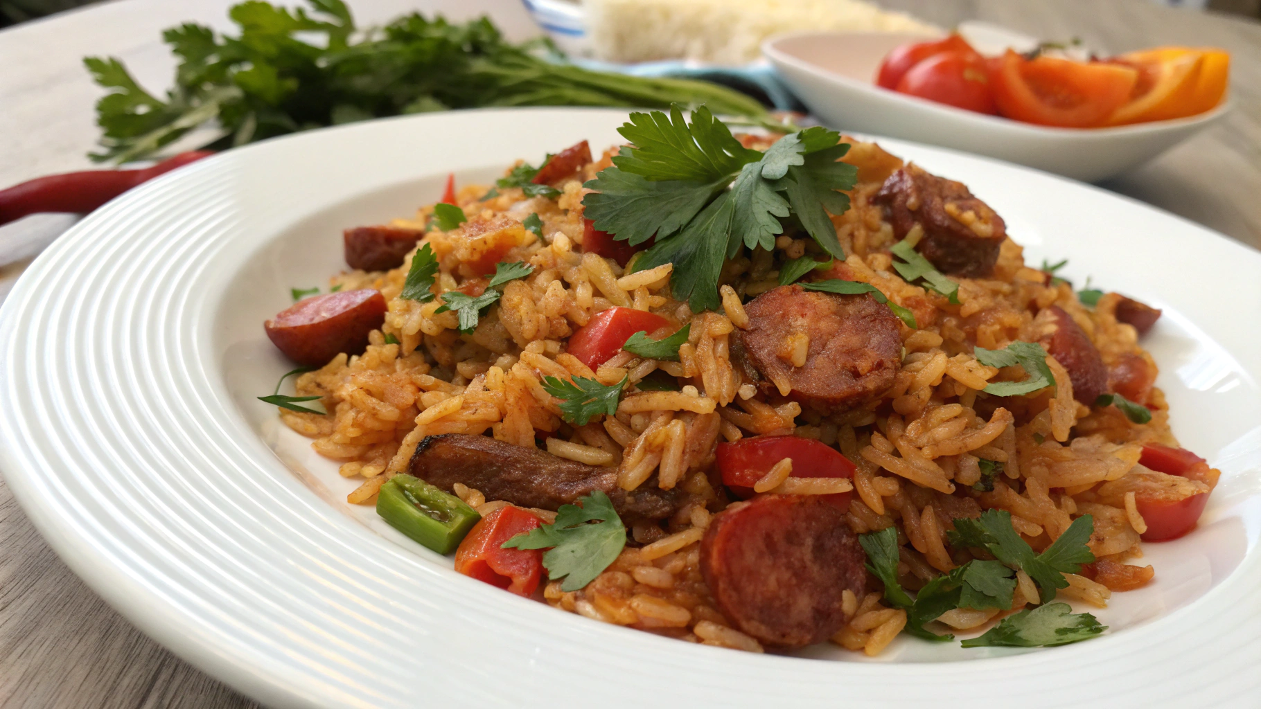 Riz Mexicain au Chorizo et Lardons - instructions de préparation