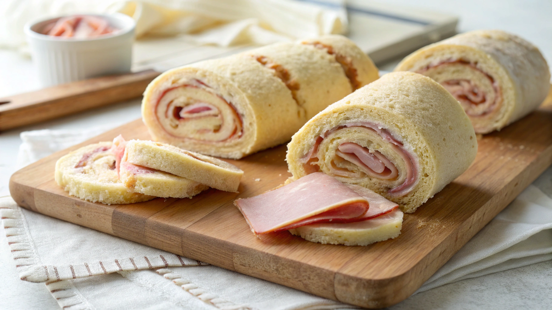 Rouleaux de Pain de Mie au Jambon et au Fromage - instructions de préparation