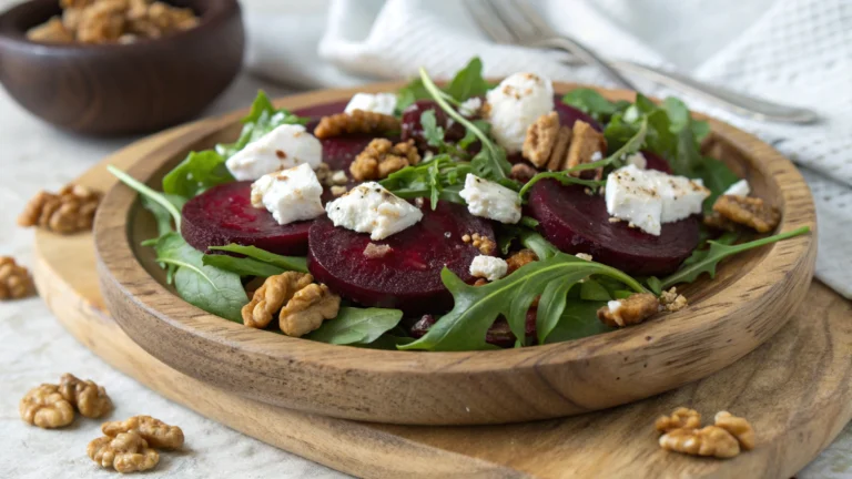 Salade de Betterave, Chèvre & Noix - recette française