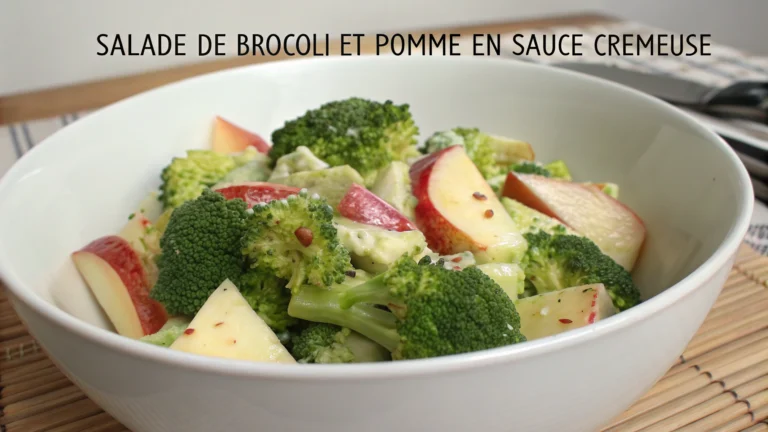 Salade de Brocoli et Pomme en Sauce Crémeuse - recette française