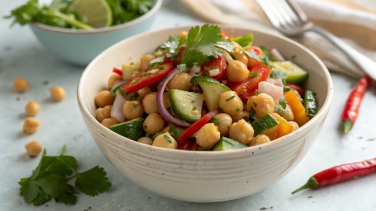 Salade de pois chiches thaïe - recette française