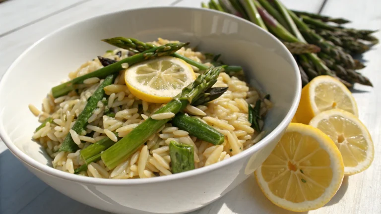 Salade d’Orzo au Citron et Asperges - recette française