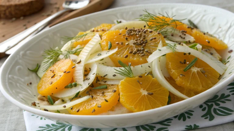 Salade marocaine d’oranges et de fenouil au cumin - recette française
