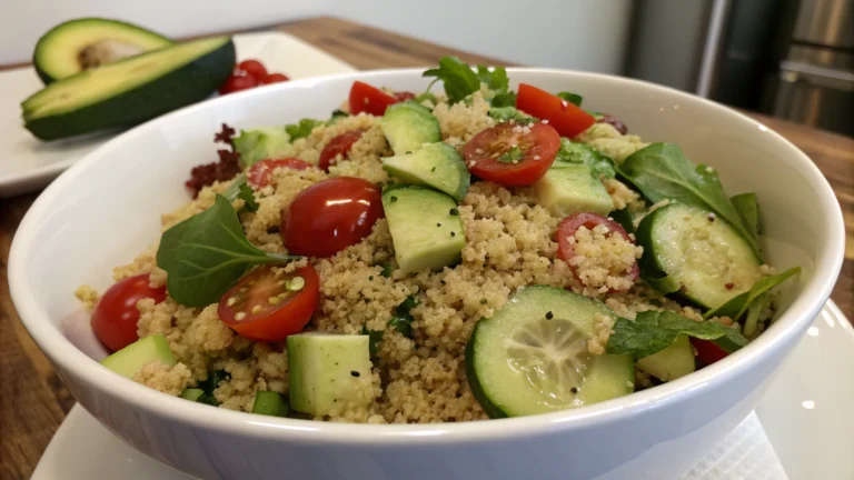 Salade santé au quinoa - recette française