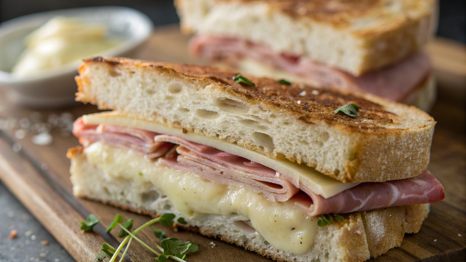 Sandwich fondant au jambon et au gruyère - instructions de préparation