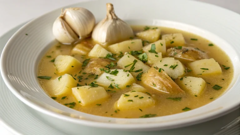 Soupe à l’ail à la française - recette française