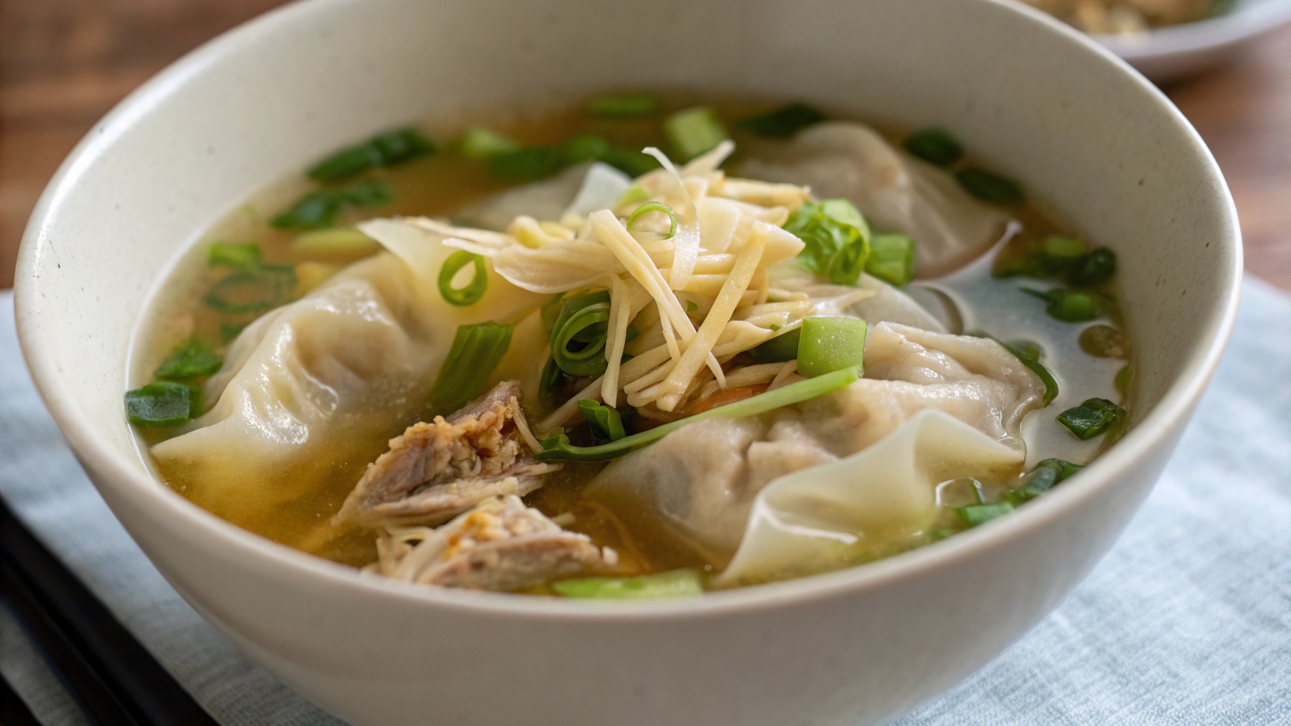 Soupe de Wonton - instructions de préparation