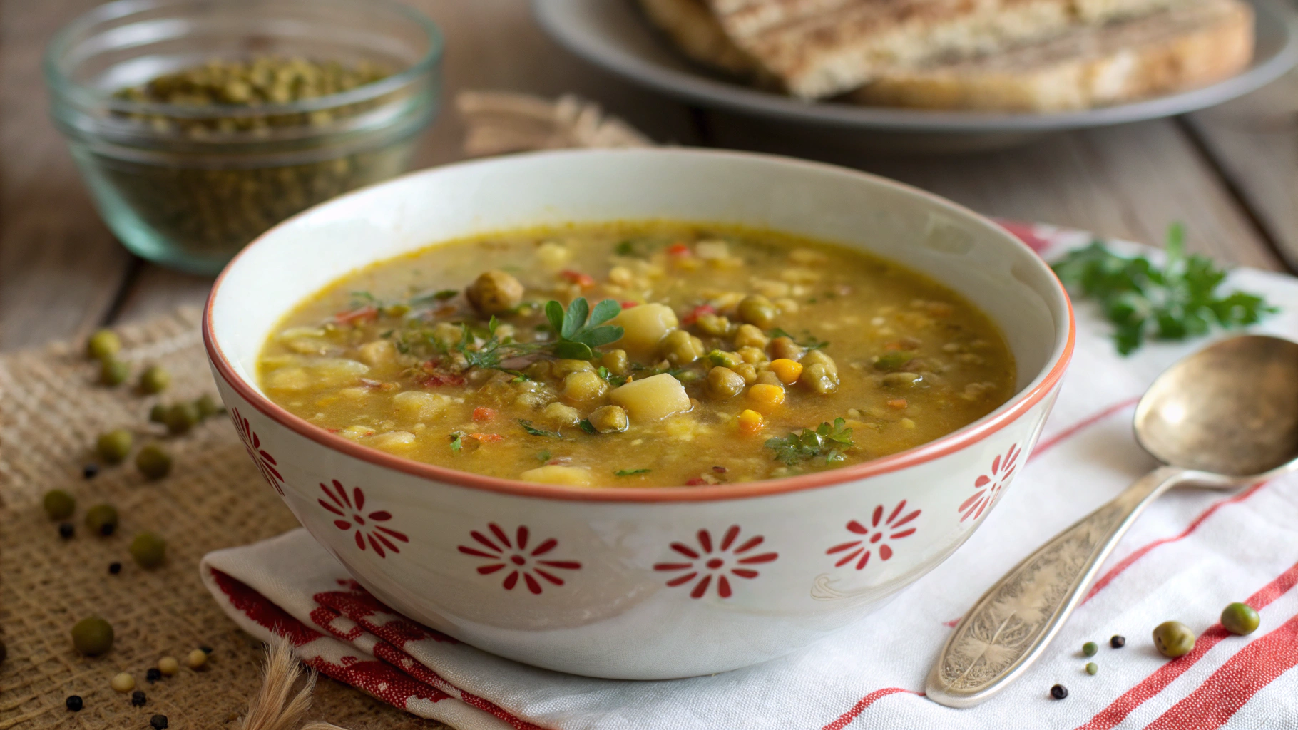 Soupe Marocaine aux Pois Cassés (Bessara) - instructions de préparation