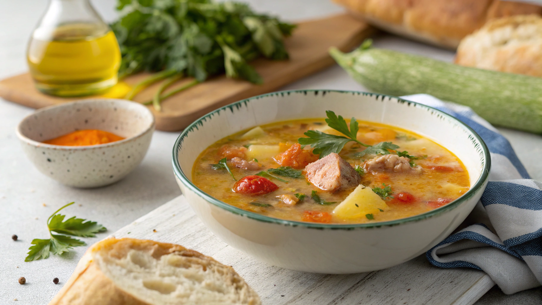 Soupe-repas à la Portugaise - recette française