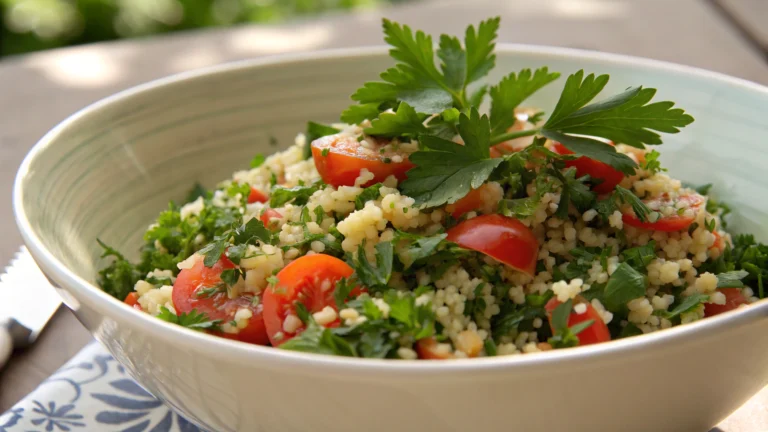 Taboulé frais aux herbes du jardin - recette française