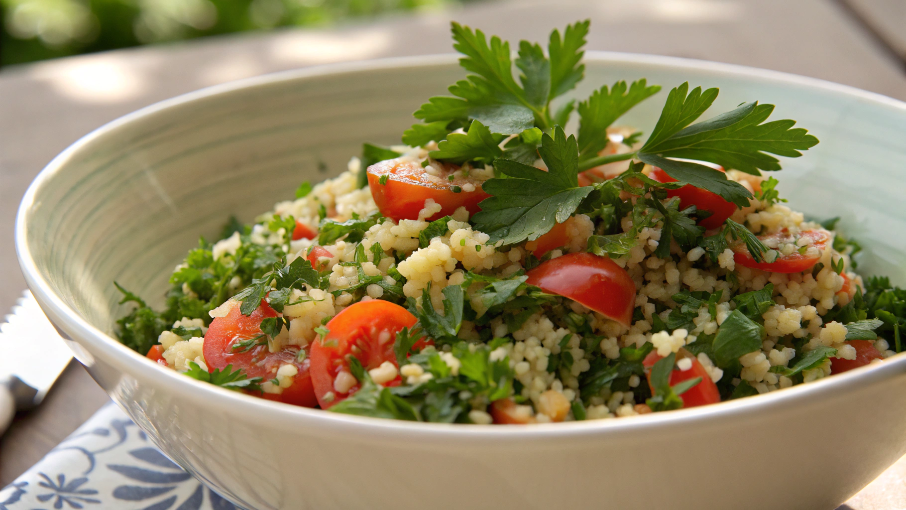 Taboulé frais aux herbes du jardin - instructions de préparation