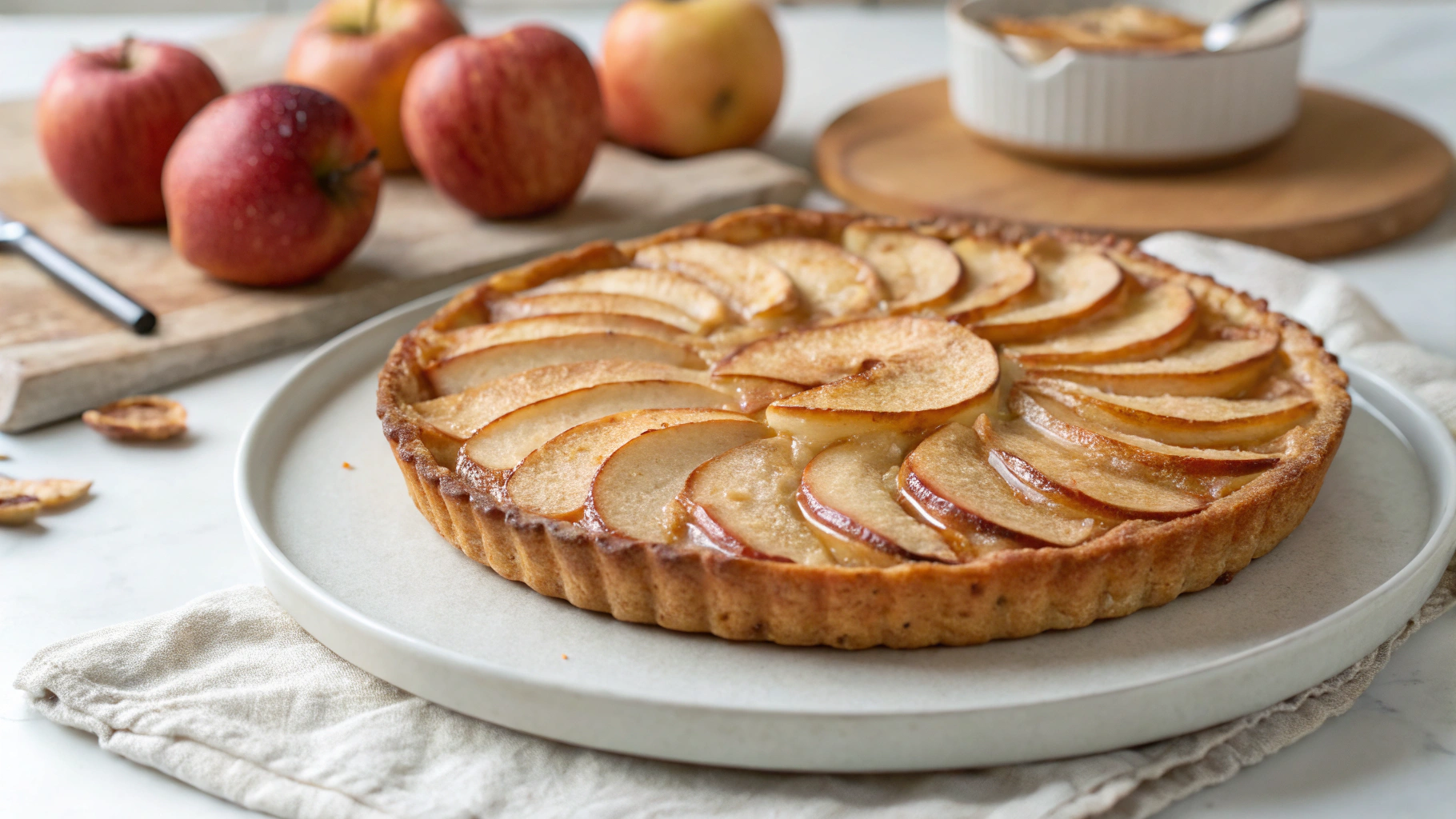Tarte Amandine aux Pommes - recette française