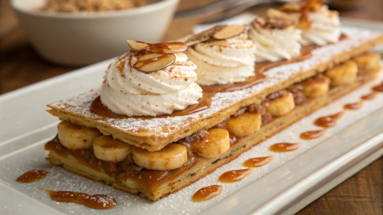 Tarte Banoffee Revisité en Mille-Feuille d’Arlette Caramélisée - recette française