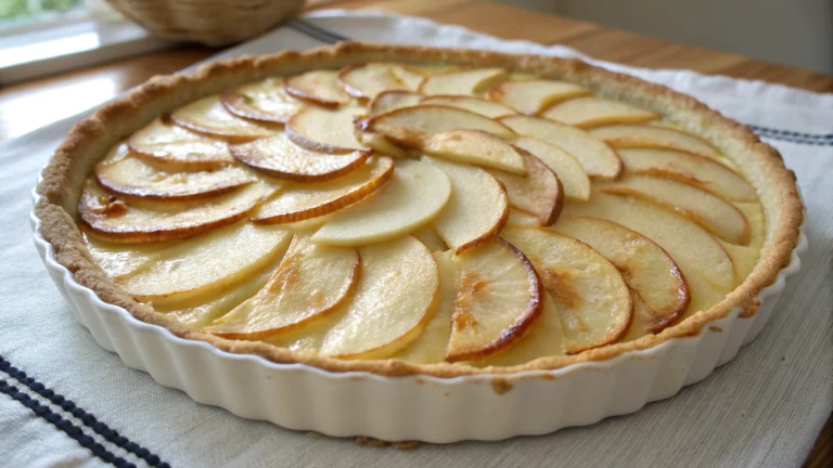 Tarte-flan alsacienne aux pommes - recette française