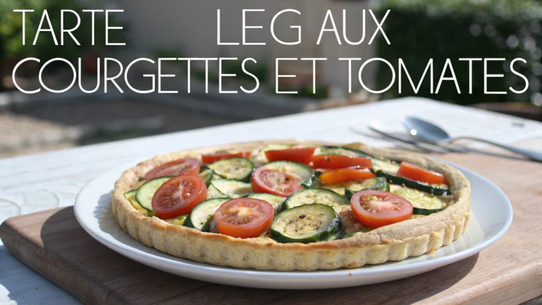 Tarte légère aux courgettes et tomates - recette française