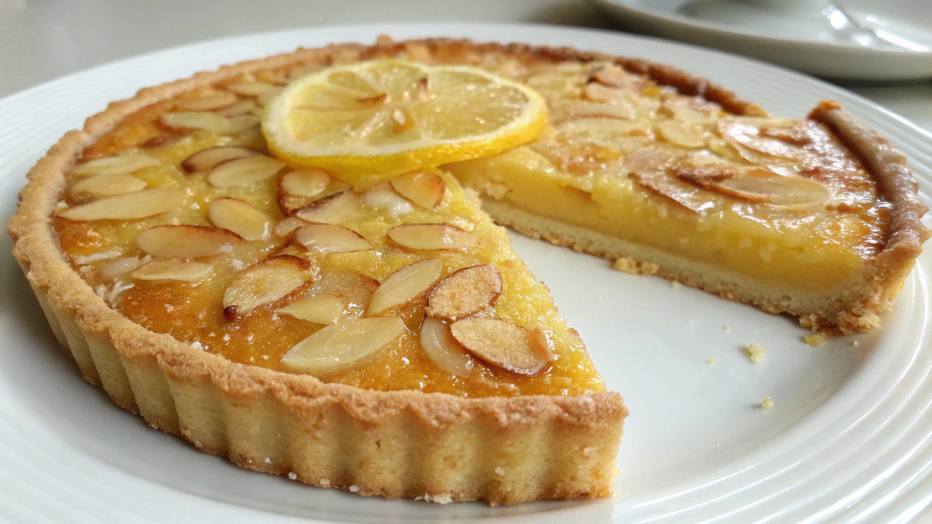 Tarte moelleuse aux amandes et citron - instructions de préparation