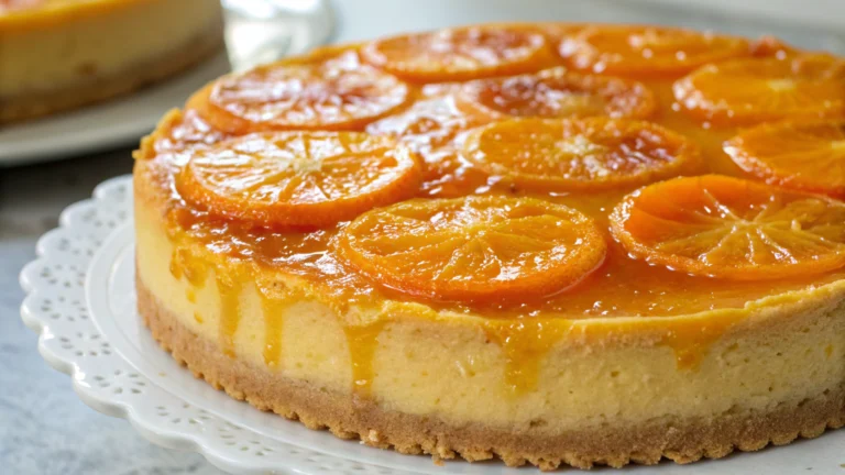 Tarte orange fondante - recette française