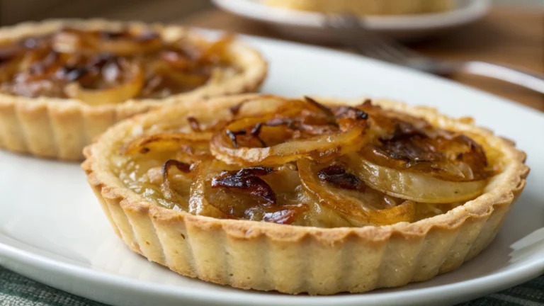 Tartelettes fondantes aux oignons - recette française