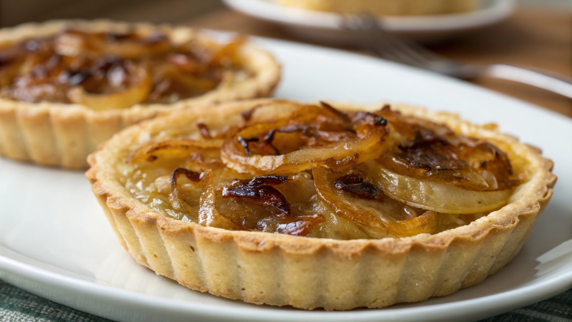 Tartelettes fondantes aux oignons - recette française