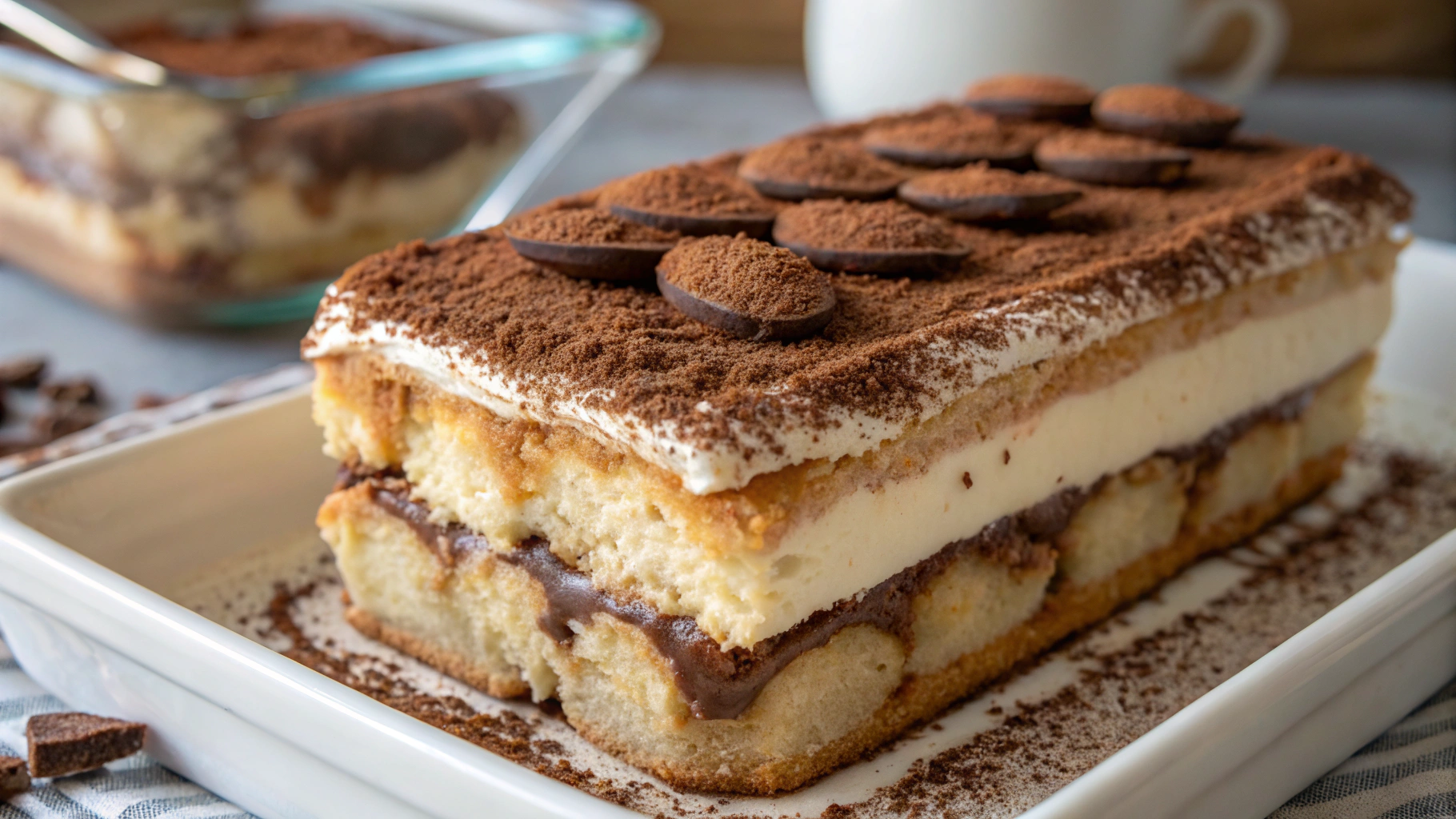 Tiramisu au Nutella sans œufs - instructions de préparation