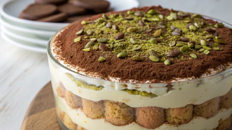 Tiramisu pistache & chocolat blanc - recette française