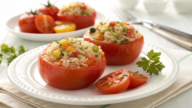 Tomates farcies au riz gourmandes - recette française