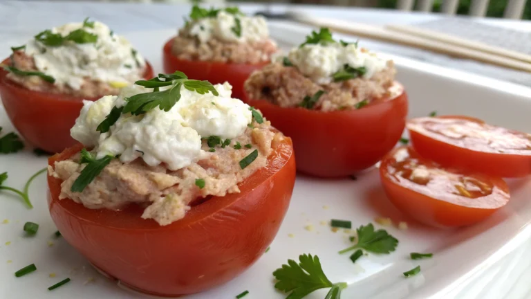 Tomates Farcies au Thon et Fromage Blanc - recette française