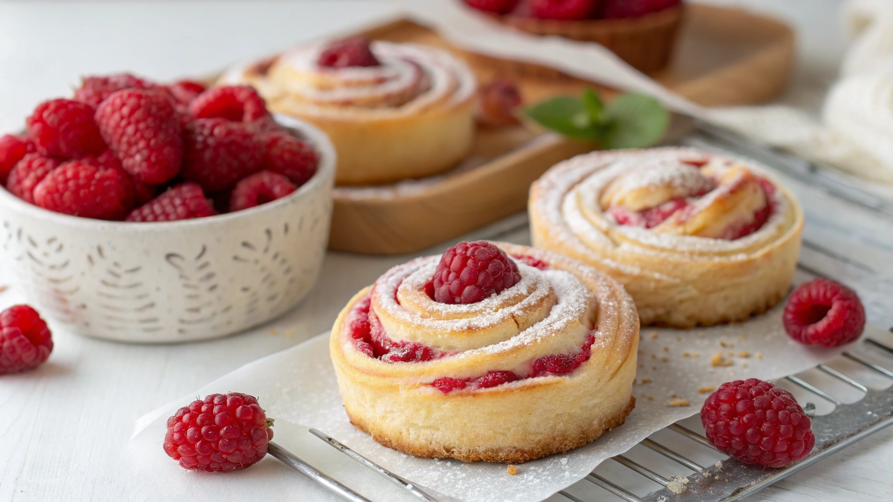 Torsades de Pâtisserie aux Framboises - instructions de préparation