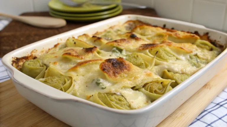 Tortellini Gratin Artichauts - recette française