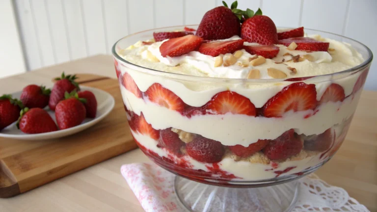 Trifle gourmand aux fraises et chantilly - recette française