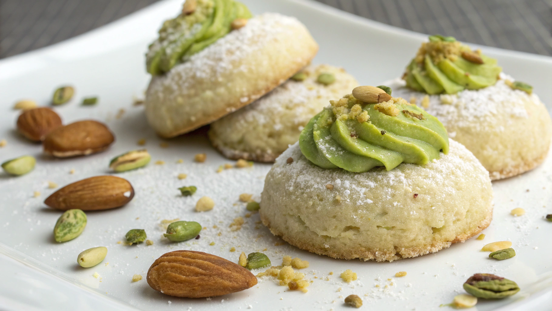 Amarettis Moelleux à la Pistache et Amande - recette française