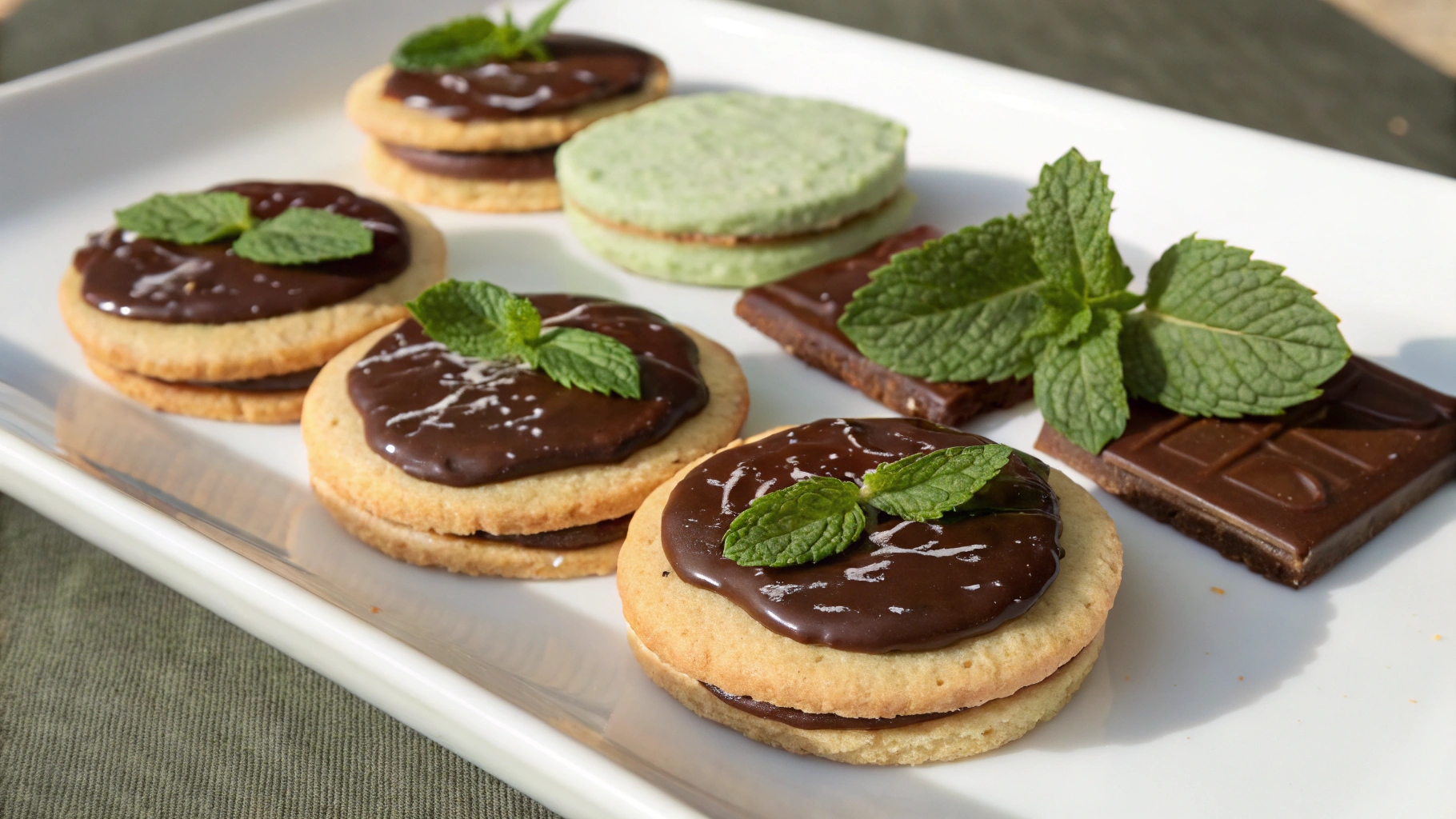 Biscuits au Chocolat et à la Menthe - recette française