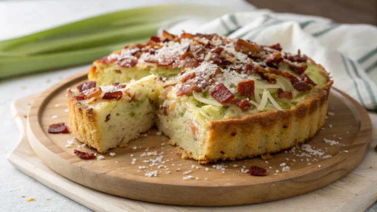 Cake aux Poireaux, Lardons et Parmesan - recette française