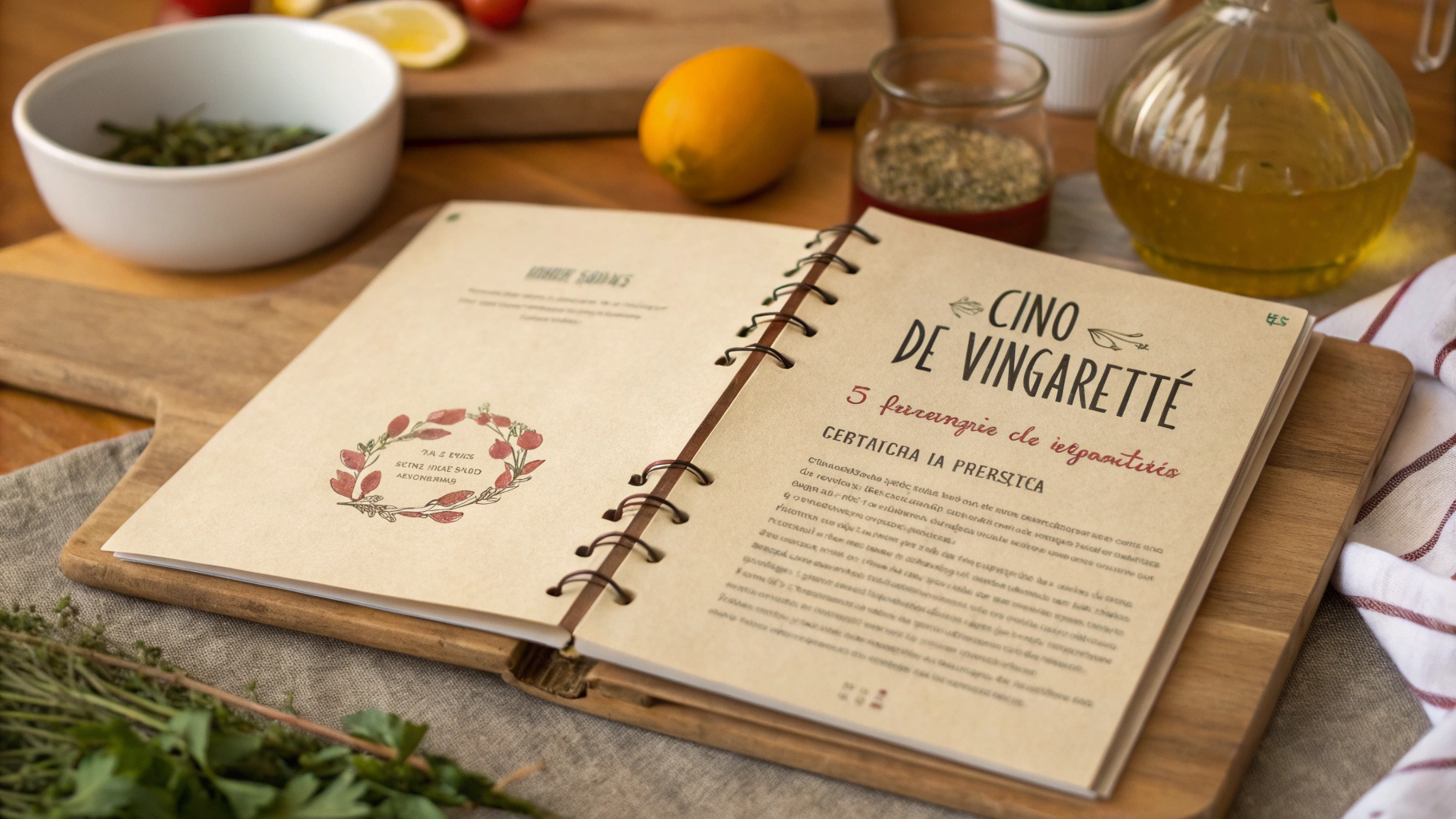 Cinq Recettes de Vinaigrette - recette française