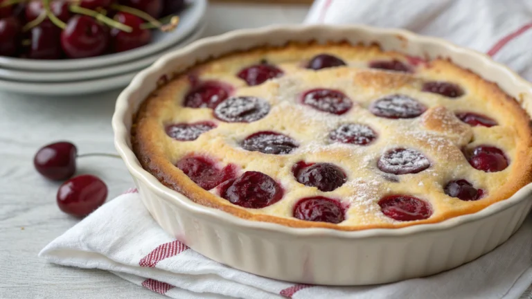 Clafoutis aux Cerises Gourmand et Facile - recette française