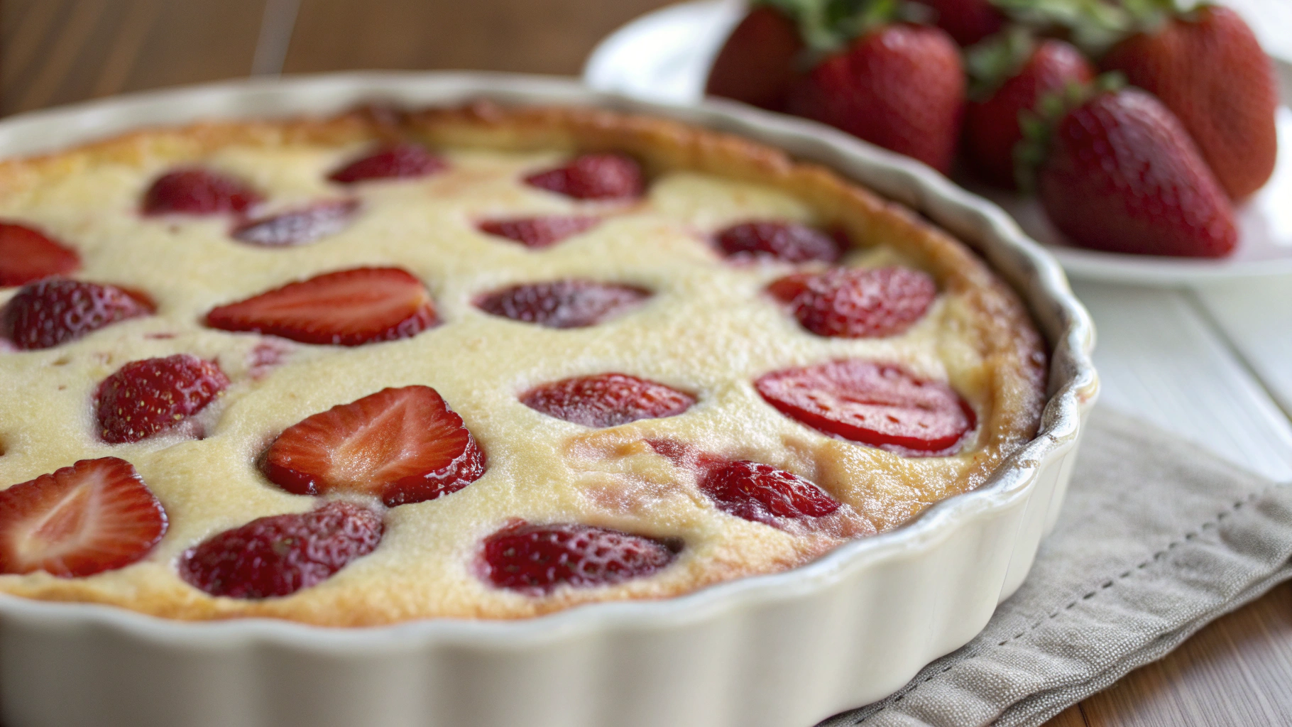 Clafoutis aux Fraises Délicieux - recette française